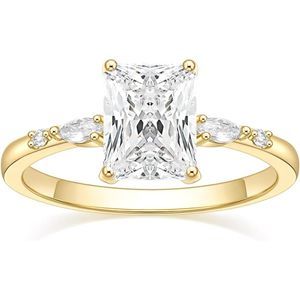 Radiant Elegance: 3CT Cubic Zirconia Wedding Band for Timeless Glamour Size 4-10